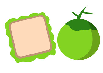 sandwich and coconut