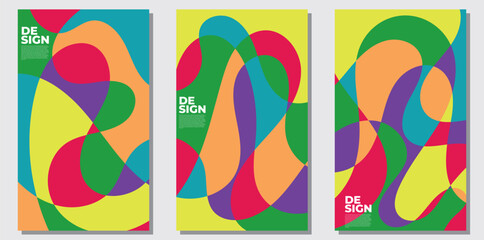 Abstract colorful psychedelic pop art background for summer