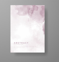 Watercolor Minimal Card. Classic Vector Design Cards. Wedding Abstract Background Invitation Art Template. Set of Creative Illustrations for Brochure, Cover Design. Minimalistic Watercolor Artwork.