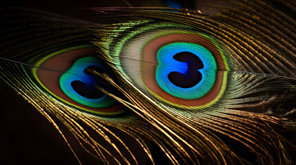 Naklejka premium Peacock Feather Pattern