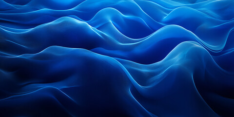Obraz premium blue wavy surfaces abstract background. Modern Blue Abstract Background with Wavy Patterns.