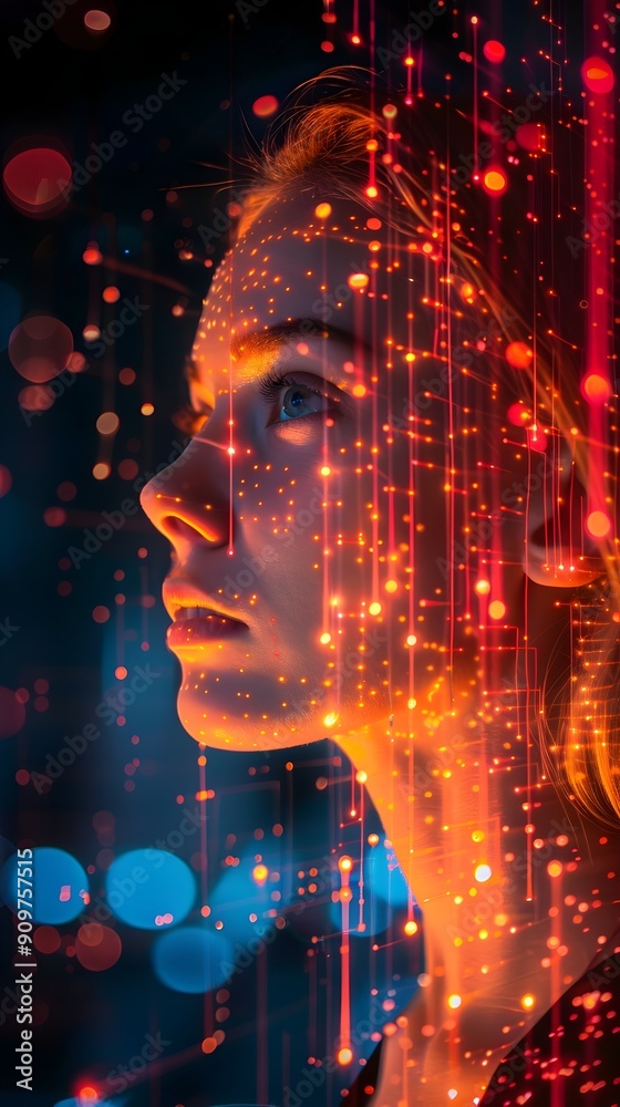 Poster digital twin technology with virtual models enhancing monitoring and optimization
