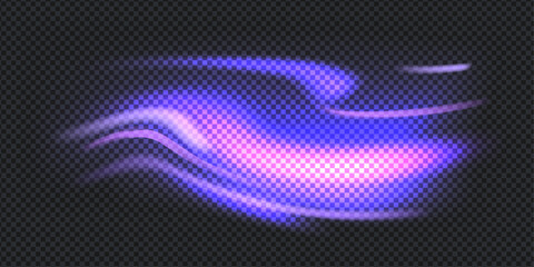 Vector illustration. Transparent background with aurora lights and triangle elements. Design for wallpaper, banner, postcard.