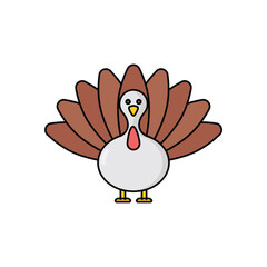 Turkey vector icon