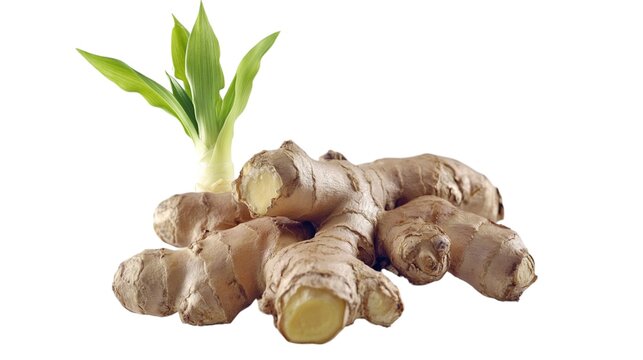 kaempferia galanga or kencur isolated on white background