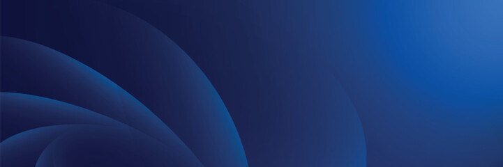 Abstract blue glowing geometric lines on dark blue background. Modern shiny blue circle lines pattern