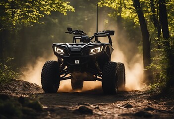 Fototapeta premium terrain all vehicle ride fun four wheel drive explore leisure action motion winter winner mobile season active sport speed motor rally trail fast jeep snow 4 team race