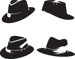 hat silhouette, hat icon, hat vector, 