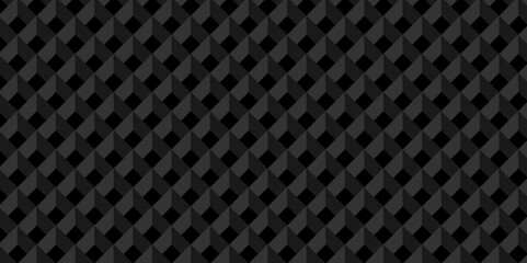 Vector of cube geometric pattern grid backdrop triangle background. Abstract cube geometric tile and mosaic wall or grid backdrop hexagon technology. black or gray geometric block cube structure.