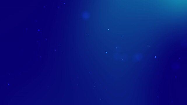 dark blue gradient background with fade navy blue and sphere particle effect. 4k footage fade navy blue