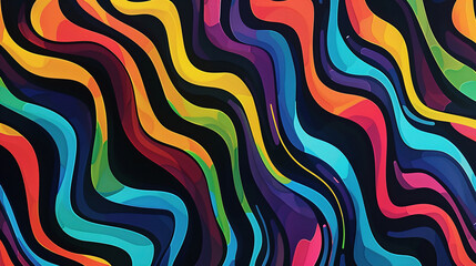Obraz premium digital art colorful pattern background. digital art illustration for background. unique colorful pattern
