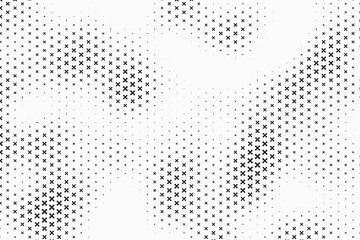 Grunge halftone dot pattern vector background in black and white colors. Modern background for business cards, posters, sites, covers, postcards, labels mockup. Pop Art Design. Vector illustration.