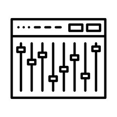 Sound Mixer line icon