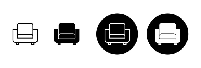 Sofa icon vector isolated on white background. sofa icon illustration. furniture