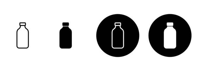 Bottle icon vector isolated on white background. Bottle vector icon