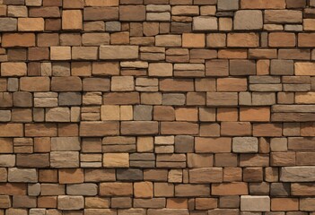 Fototapeta premium Brown brick wall texture