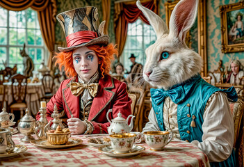 Alice in Wonderland based on the Mad Tea Party