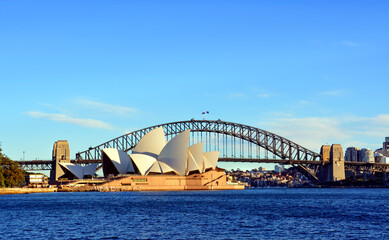 Sydney Opera House & Bridge from Macquarie's Point.