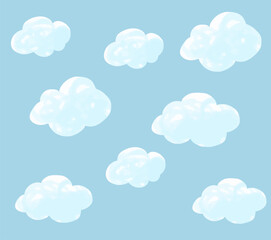 blue sky Cloud background cute desktop wallpaper