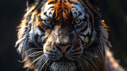 Obraz premium Tiger wallpaper image background created with features
