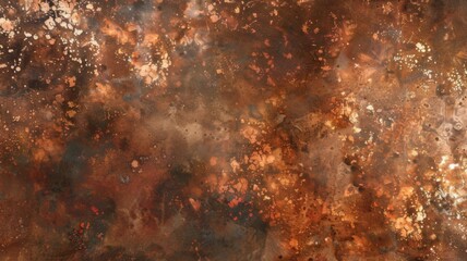 Metal old grunge copper bronze rusty texture, gold background effect wallpaper. Grunge metallic tile design, rustic marble stone texture, oxidation on iron plate.