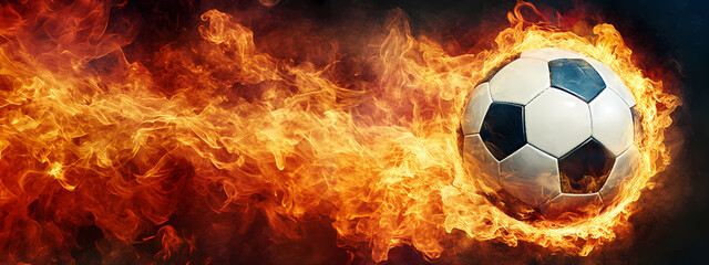 Fototapeta premium Inferno Soccer Spirit