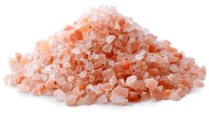 Isolated Himalayan Pink Salt heap