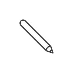 Sharpened pencil line icon