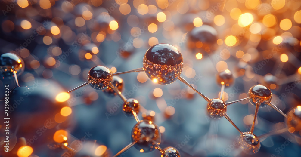 Aufkleber There are some copper atoms in between the two layers of two-dimensional atomic material. Generative AI.
