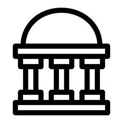 Monument building icon