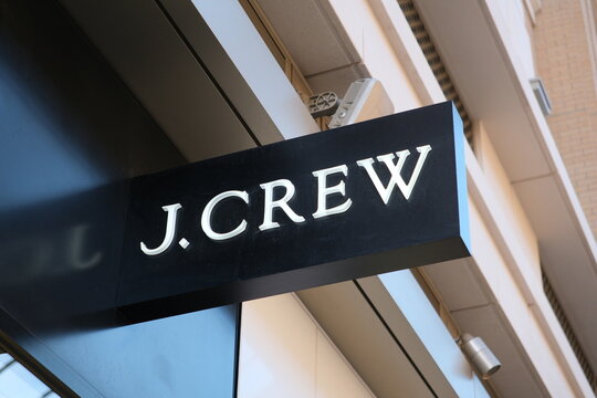 Salt Lake City,Utah,USA-June 16th 2024: J.Crew store sign and company brand logo