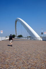 Cittadella Bridge in Alessandria, Italy