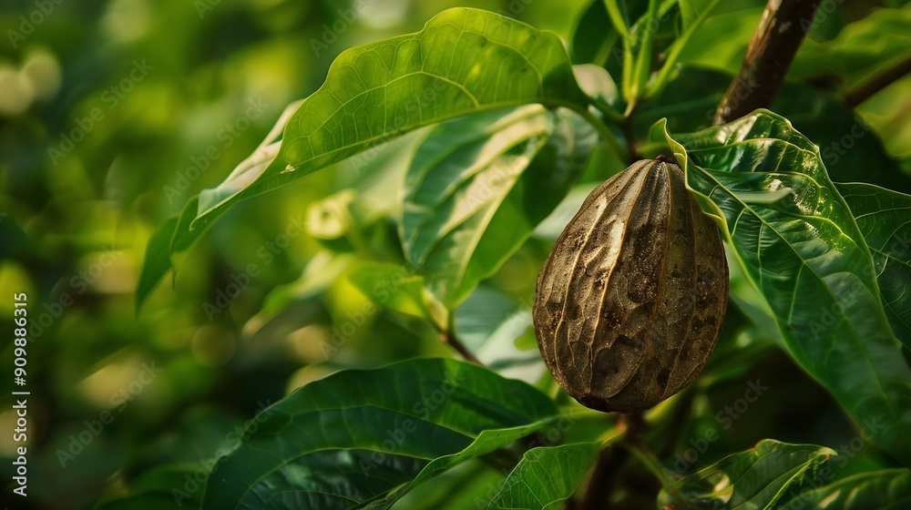 Poster nutmeg is a plant in the form of a tree that originates from the banda islands maluku the fruit is o