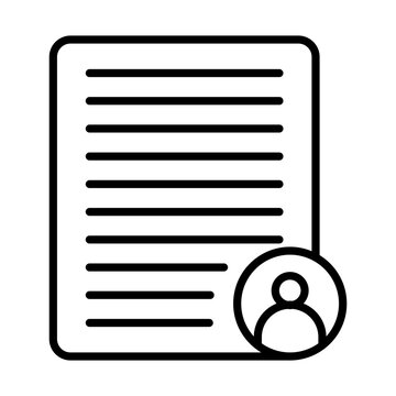 recommend clip art: Job Application line icon