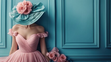 woman in pink dress