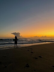 Sunset at the beach 