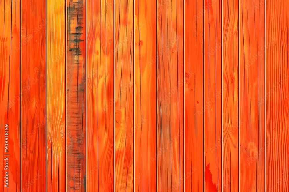 Wall mural  Orange striped vertical background