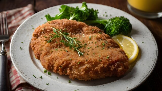 Traditional germani schnitzerl cutlet