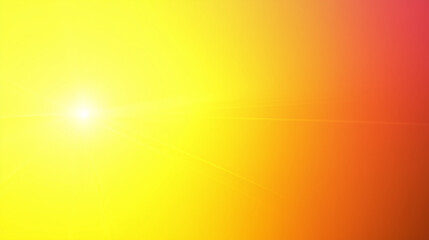 Naklejka premium Bright Yellow To Orange Gradient Background Sunburst Effect Colorful Digital Art