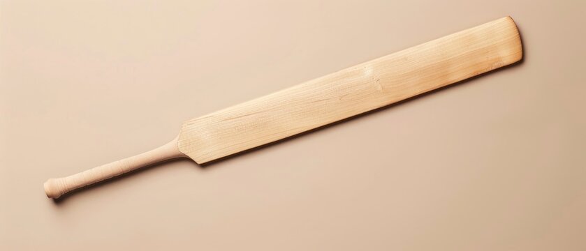 A wooden bat with a wooden handle