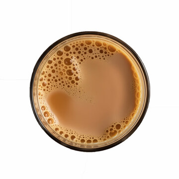 Karak Milk Chai famous indian tea on white background