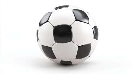 Naklejka premium Soccer ball, Football, isolated on white background, full depth of field