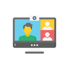 Videocall vector icon