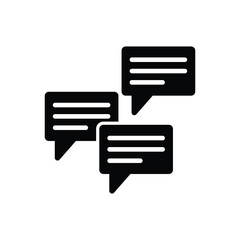 Speech bubble vector icon