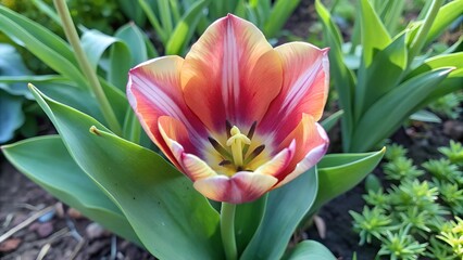 Naklejka premium tulip in the garden