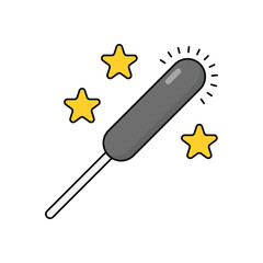 Sparkler vector icon