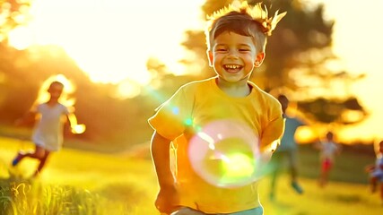 Kids enjoying playful outdoor activities together.