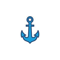 Anchor icon vector. Anchor symbol logo. Anchor marine icon.