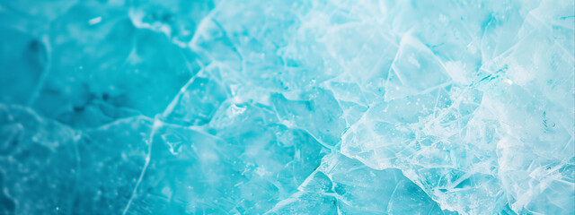 Obraz premium Abstract blue ice texture background. Winter and New Year backdrop for wallpaper, poster, banner with copy space.