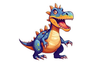Fototapeta premium Cute dinosaur isolated on transparent background.